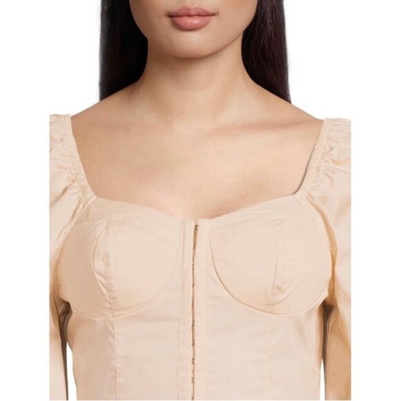 Madden NYC Junior’s Corset Top with Foam Bra Cups Size M - Picture 2 of 6